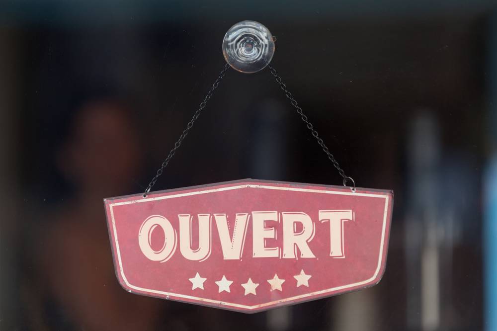 signalétique de commerce ouverture